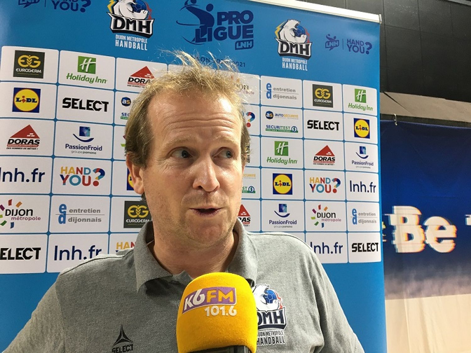 Ulrich Chaduteaud, l'entraineur du Dijon Métropole Handball